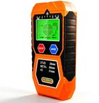 VETOUCH 7-in-1 Wall Scanner – Stud Finder with Metal & AC Wire Detection, LCD Display, Magnetic Screw Finder, Bubble Level, Center & Edge, Audio Alarm, 4 Depth Modes for Wood/Metal, Up to 2.4in Depth