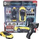 HEXBUG 434-7134 HEXMODS Pro Series Elite, Rechargeable RC Car, Buildable Scale Model for Kids and Adults, 2.4 Ghz Controller Included, Ages 14 and Up, Yellow