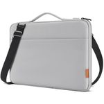 DOMISO 17.3 Inch Laptop Bag Cover Waterproof Shockproof Notebook Sleeve Case Shoulder Bag Protective Cover for 17.3" HP Pavilion 17/HP Envy 17/MSI/Lenovo IdeaPad 321/HP 17,Grey