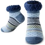 Cirorld Slipper Fluffy Socks for Women Men, Warm Bed Socks Christmas Socks, Winter Thick Fuzzy Socks Slipper Socks With Grippers, One Size Non Slip 5-11