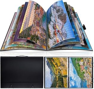 Large Puzzle Storage Folder 1000-Piece Puzzle Storage Keeper with 24 Pages Side Insertion Puzzle Organizer Album Saver