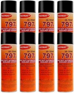 Polymat 797x Hi Temp Spray Adhesive Can high Temperature Headliner Glue 220F (8)