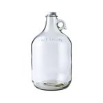 Fastrack Glass Water Bottle Includes 38 mm Metal Screw Cap, 1 Gallon Capacity, Clear (MN-TF9E-S1RA)