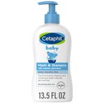 Cetaphil Baby Wash & Shampoo with Organic Calendula,Tear Free, Paraben, Colorant and Mineral Oil Free, 13.5 Fl. Oz