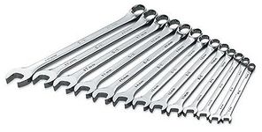 SK 86127 Superkrome 13 Piece 6 Point 7-Millimeter to 19-Millimeter Long Pattern Combination Wrench Set