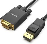 BENFEI DisplayPort to VGA 6 Feet Cable, Uni-Directional DP DisplayPort Computer to VGA Monitor Cable Male to Male Gold-Plated Cord Compatible with Lenovo, Dell, HP, ASUS and Other Brand