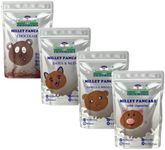 TummyFriendly Foods Aluminium-Free Millet Pancake Mixes | Healthy Organic Pancake Mix for Kids Toddlers without Maida | Healthy Instant Breakfast Mix No Maida No White Sugar | Healthy Gift For Kids | Chocolate Pancake Mix | 4 Varieties 150g Each