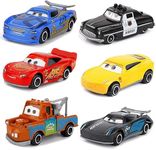 Mini Metal Die Cast Car Set of 6 Toy Vehicle Play Set Free Wheel High Speed Unbreakable Car, Small Racing Car for Exciting Playtime Adventures, Movie Vehicles Car for Kids (Design 56)