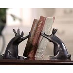 SPI Rabbit Pushing Books Bookend Pair by SPI