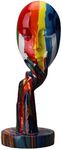 suruim Luxury Colorful Feminine Decor Modern Sculptures Thinker Statue Abstract Art Home Decor Decorative Living Room Contemporary Center Table Shelf Decor (Small 11.8x4.3x4.3in)