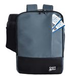 CabinFly Bellanca WestJet and Air Canada Personal Item Under Seat Backpack 16x6x13 13x6x17 bag maximum dimension (Blue)