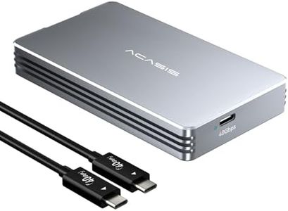 ACASIS 40Gbps NVMe Enclosure, M.2 Enclosure Compatible with USB 4/3.2/3.1/3.0/2.0, SSD Enclosure Support Size 2280 M&B+M-Key, Aluminum Alloy External NVMe Enclosure USB C Enclosure