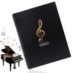 Roosea Music Folder Sheet Music Folder A4 Concert Choral Folder Music Folders for Sheet Music Professional Music File Folder Music Sheet Folder A4 Piano Music Score Folder for Musicians and Band