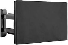 kwmobile Outdoor TV Cover 32" TV Cover for Outside - Weatherproof Outdoor TV Display Flat Screen Protector TV Enclosure - Black