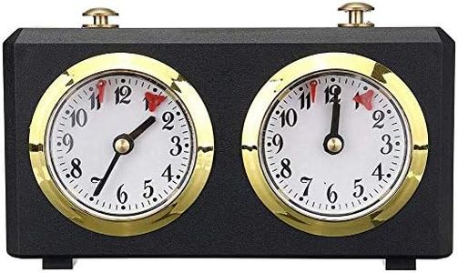 Horloge d'échecs, Bprtcra minuterie d'échecs Internationale numérique Professionnelle, Compte à rebours en Bois rétro, Horloge de minuterie d'échecs Internationale Portable pour Enfants