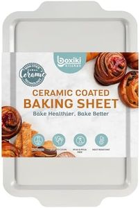 Premium Nonstick Ceramic Jelly Roll Pan, 15 x 10 Inches - PTFE & PFOA Free Baking Pan Perfect for Every Kitchen - Multipurpose Cookie Sheet for Baking, Roasting, and More