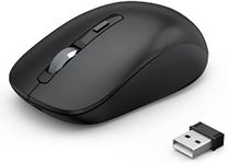 JOYACCESS Wireless Mouse Bluetooth Mouse Cordless Dual Mode (BT5.0/3.0+2.4G) Computer Silent Mini Mice for Laptop/Mac/Windows/MacOS/Android Black