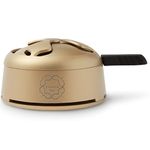 Kaloud Lotus I Plus Hookah Bowl - Aluminum Shisha Bowl Hookah Heat Management Device - Perfect for Cleaner, Smoother, Tastier Hookah Flavor and Longer Lasting Smoke Sessions - Auris Gold