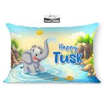 Brizberry® Kids Pillow Cushion with Super Soft Fabric | Animal & Cartoon Prints | 12x18 inches (Design 2)