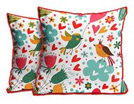 DREAMVIO Polyester 200TC Cushion Covers (16x16 Inch) - Set of 2