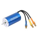 RC Car Brushless Motor, 2445 5400KV 4 Poles Sensorless Brushless Motor for 1/16 1/18 RC Model Car Accessory Parts