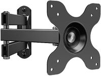 WALI TV Wall Mount, Swivel Tilt Rotate Full Motion TV Mount with Articulating 15" Extension Arm for Most 13-32 Inch LED LCD Flat Curved Screen TVs & Monitors, Mounting Holes up to 100x100mm, Black