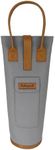 Packingwell Wine bottle Cooler Bag for Travel, Beach & Gifts, Durable PU Handle, Utility Pocket, Perfect for Wine Lovers (Grey)