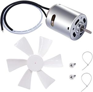 mankk 6" RV Vent Fan Blade Replacement 12V D-Shaft RV Vent Motor Fan Motor For RV Bathroom Fan Camper Roof Vent