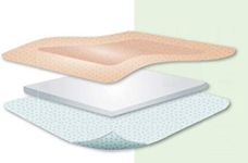 Kliniderm Foam Silicone Lite Border Square Dressing, 7.5 x 7.5 cm