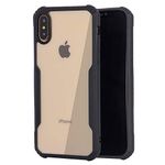 LIRAMARK Transparent Shock Proof Back Cover Case Designed for Apple iPhone Xs Max - Black