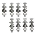 Meuey Lyot U-Channel Sign Post Bolt 304 Stainless Steel Sign Mounting Hardware Traffic Sign Hardware Accessories Sign Post Mounting Bolts and Nuts 8 PCS