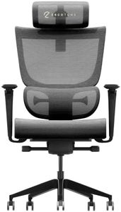 ErgoTune Supreme Ergonomic Office Chair - Adjustable Backrest Desk Chair, Lumbar Support, Headrest, 5D Armrests - High Back Breathable Durable Mesh Recline (Charcoal Black)