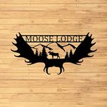 Custom Moose Metal Wall Sign - Pers