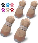 QUMY 4PCS Dog Shoes for Small Dogs,