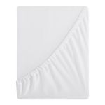 Aisbo King Size Fitted Sheet White - Extra Deep Pocket Bed Sheet 16 inch 40 cm - Microfiber Bottom Sheet, 150x200cm