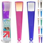 Back Bliss - Lotion Applicator for Backs with Back Scratcher - Makes Back Care Easy - UK-Made Pink/Purple