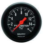 Auto Meter 2654 Z-Series 2-1/16-Inch Full Sweep Electric E.G.T Pyrometer Gauge