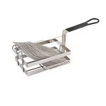 Winco TB-18, Tostada Basket For 18 6-Inch Shells, Deep Fryer Tostada Holder Basket, Commercial Heavy-Duty Tostada Fry Basket with Grip Handle