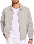 COOFANDY Men's Lightweight Jacket Casual Spring Fall Windbreaker Bomber Zip Up Coat With Pocket