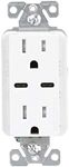 Eaton TRUSBC15W-BOX USB-C Charger with Duplex Receptacle, White