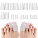 16 Pcs Gel Toe Protectors, Silicone Toe Cover Protector for Wen & Women Running, Walking, Prevent Blister, Corn, Calluses, Sore Toes, Hammer Toes Prevent Friction Injury