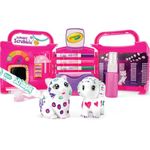 CRAYOLA Washimals Pets Beauty Salon Playset, Colour and Wash Includes Washable Pens and Dog and Cat Figures For Ages 3+