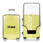 24 Inch Luggage Protector Suitcase Cover – Lightweight Clear PVC Luggage Cover for Suitcases, Waterproof & Scratch-Resistant Suitcase Cover with Right Handle Cutout,Fits 23–25 Inch Suitcases