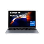 Samsung Galaxy Book4 (Gray, 16GB RAM, 512GB SSD) | 15.6" Full HD Screen | Intel Core i7 1355U Processor | Windows 11 Home | MS Office 2021 | Fingerprint Reader | Intel Iris XE Graphics | RJ45 LAN Port