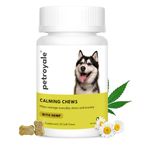 Petroyale Calming Chews for Dogs with Hemp Seed Oil - Anti-Anxiety Supplement for Dogs - Reduces Stress & Aggression in Dogs - Dog Behavioral Management - Natural Gentle Solution | 20 Chews