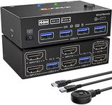 USB 3.0 KVM Switch 2 Computers 2 Mo