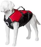 Stunt Puppy Float Doggy Life Jacket, Ergonomic Dog Life Vest for Swimming, Patented Design for Secure Fit, X-Small, Red