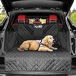 KYG Car Boot Protector For Dogs, 4 Layers Quilted Waterproof and Nonslip Backing Side/Bumper Protection for Trucks and SUVs, 102 * 180 * 34cm