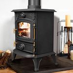 NRG Defra 5KW Eco Design Stove MultiFuel Cast Iron Fireplace Portable