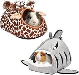 Avont 2 Pack Guinea Pig Bed House H